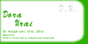 dora urai business card